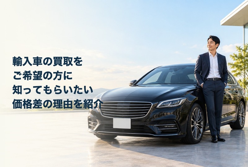画像791：輸入車の買取をご希望の方に知ってもらいたい価格差の理由を紹介